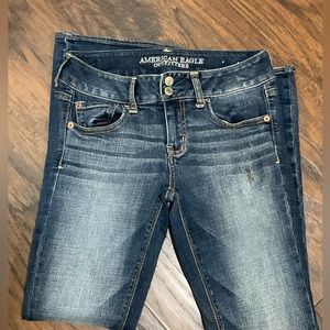 AMERICAN EAGLE OUTFITTERS, Artist Super Stretchy Distress Denim Pant, Sz…